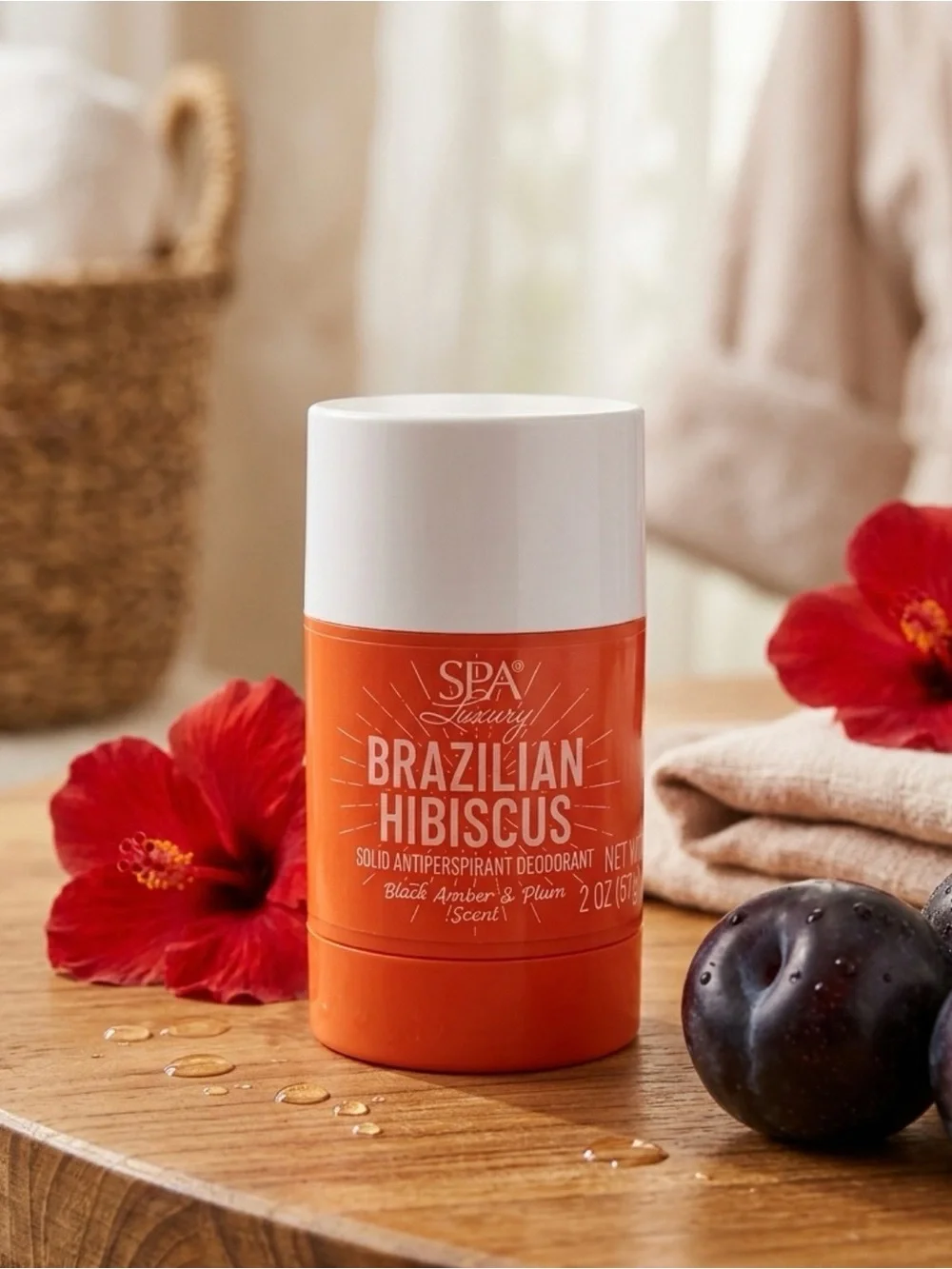 Spa Luxury Brazilian Hibiscus Solid Antiperspirant Deodorant